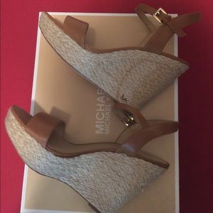 Michael Kors Leather Wedges
