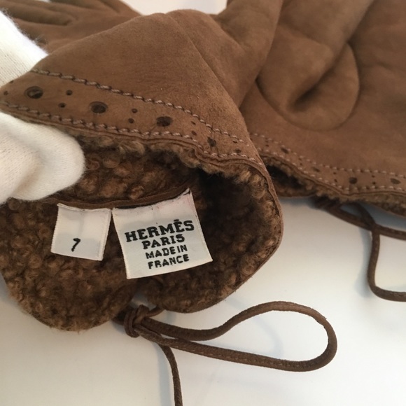 Hermès Gant Femme Frisson Bi Baby Lamb Gloves 7 - Picture 6 of 8