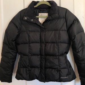 Eddie Bauer Black Goose Down Coat Sz. M