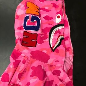 Pink Bape Hoodie Authentic