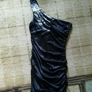 Black cocktail dress