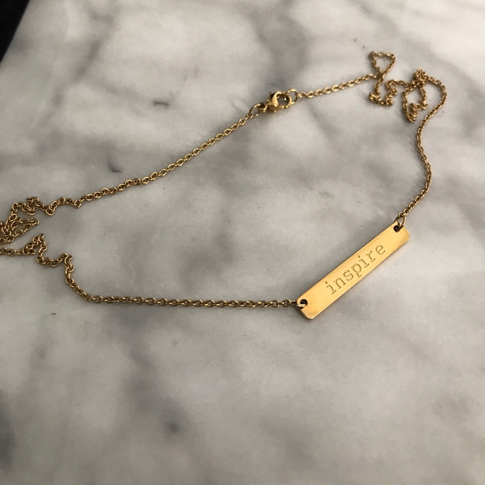 Gold Bar Necklace