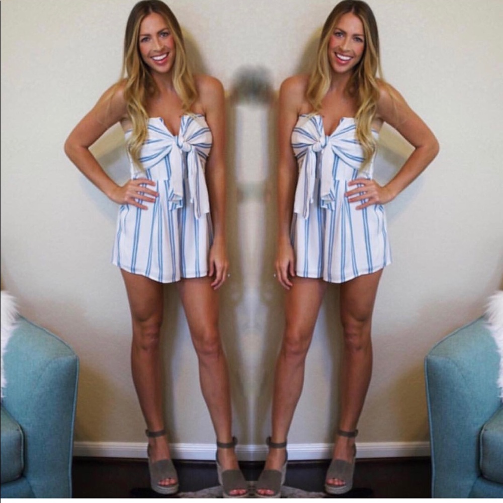 Striped romper