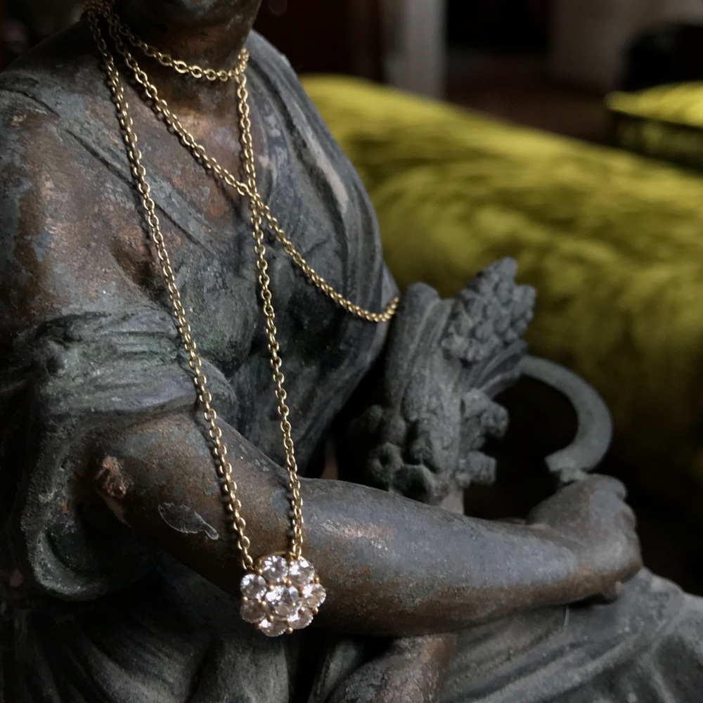 Hearts on Fire 0.54Carat Diamond 18k Gold Necklace