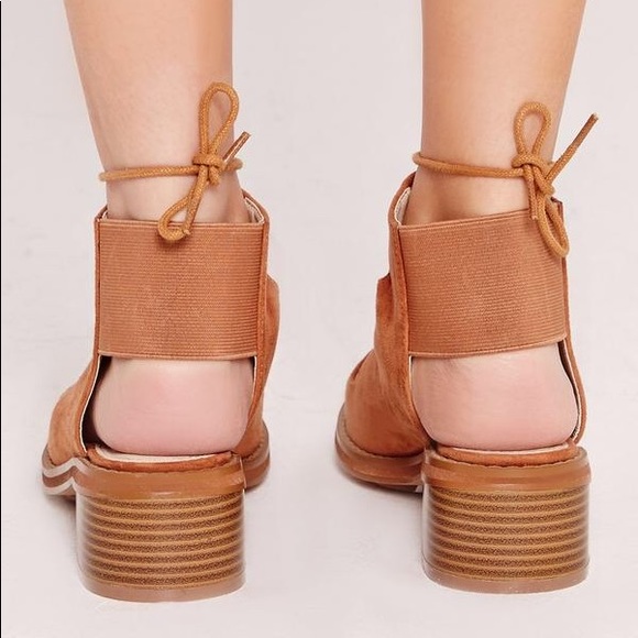 Missguided Suede Lace Up Heeled Sandals - Picture 3 of 6