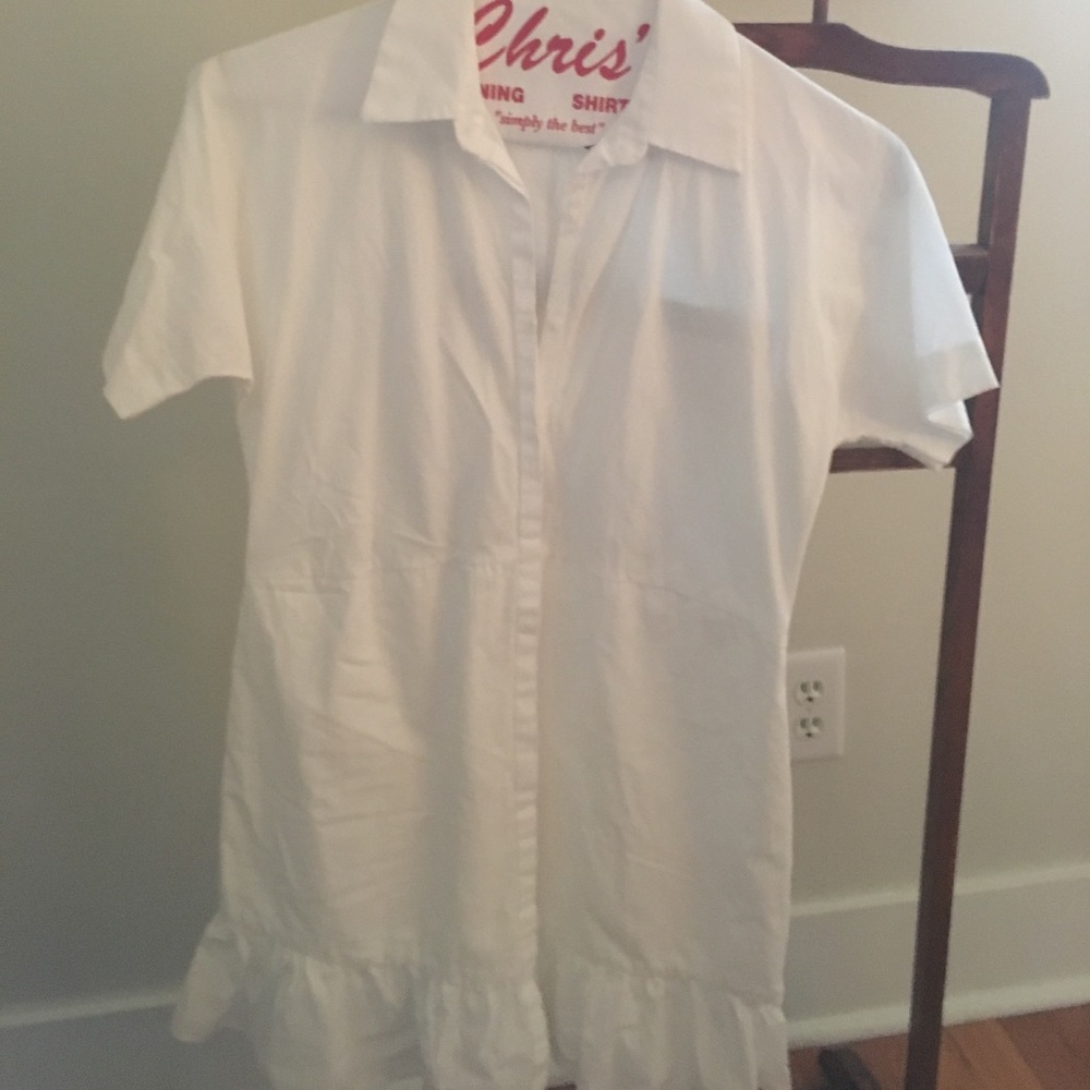 Zara button front shirt dress sz sz