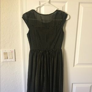 Black gold dots dress
