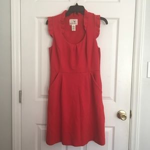 Anthropologie Red Dress