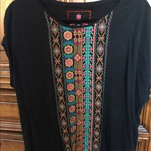 Johnny was top size medium