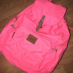 Pink backpack