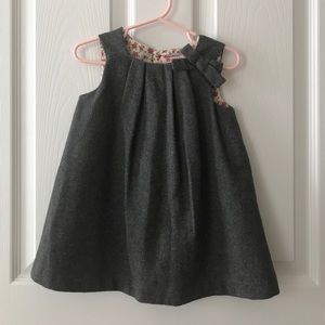 Confiture French style British wool smock dress