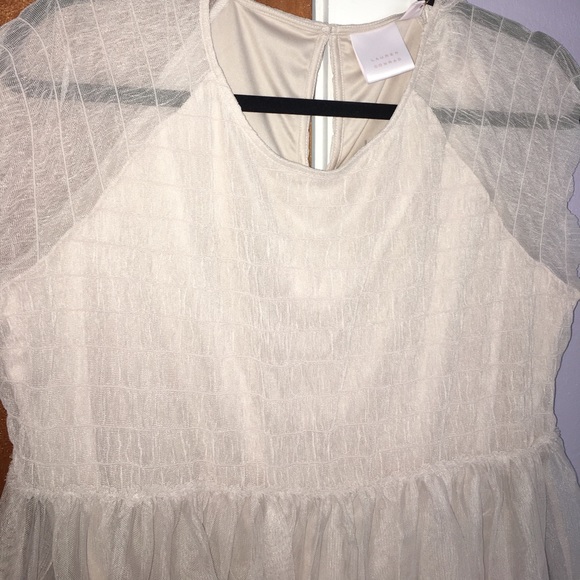 Off white Lauren Conrad NWT tulle shirt - Picture 4 of 4