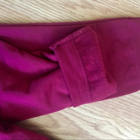 Wine fleece lined leggings - Picture 2 of 2