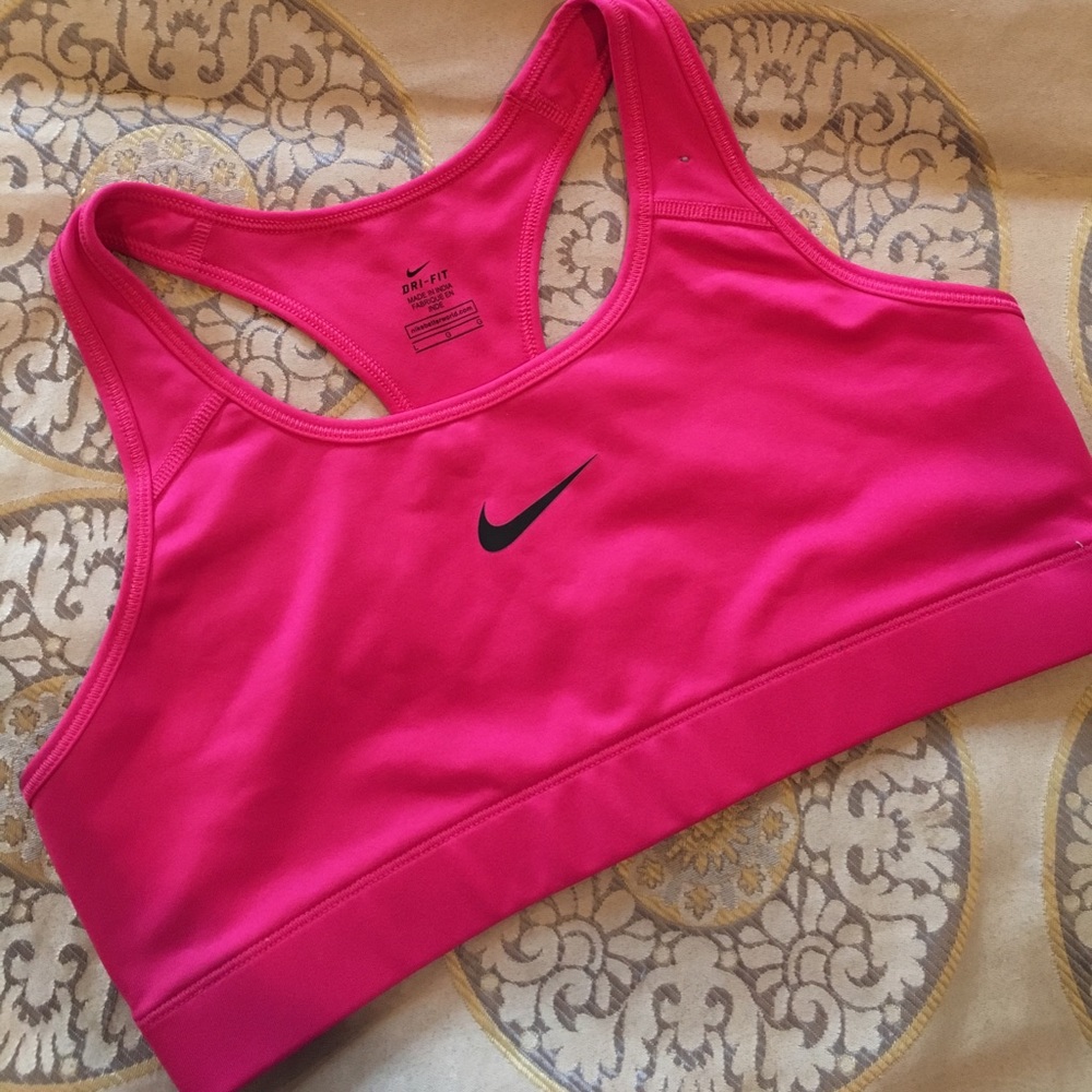 Large Hot Pink Nike Dri-fit sports bra