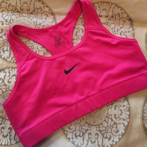 Large Hot Pink Nike Dri-fit sports bra