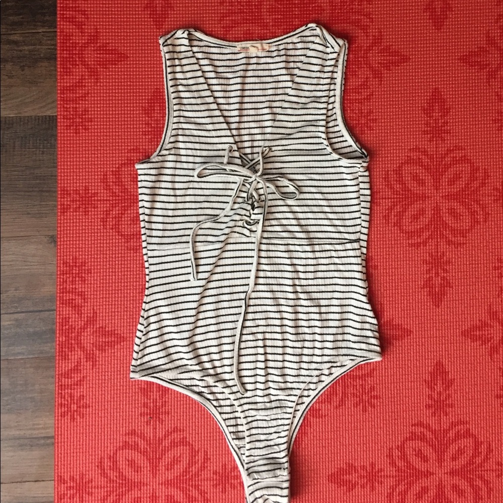 $12 SALE!! love culture striped bodysuit