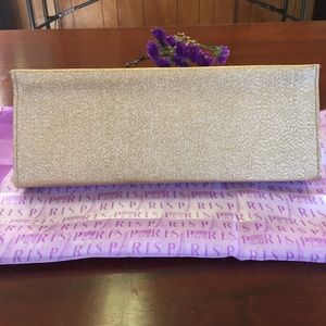 Rulo Creation gold vintage clutch hand bag