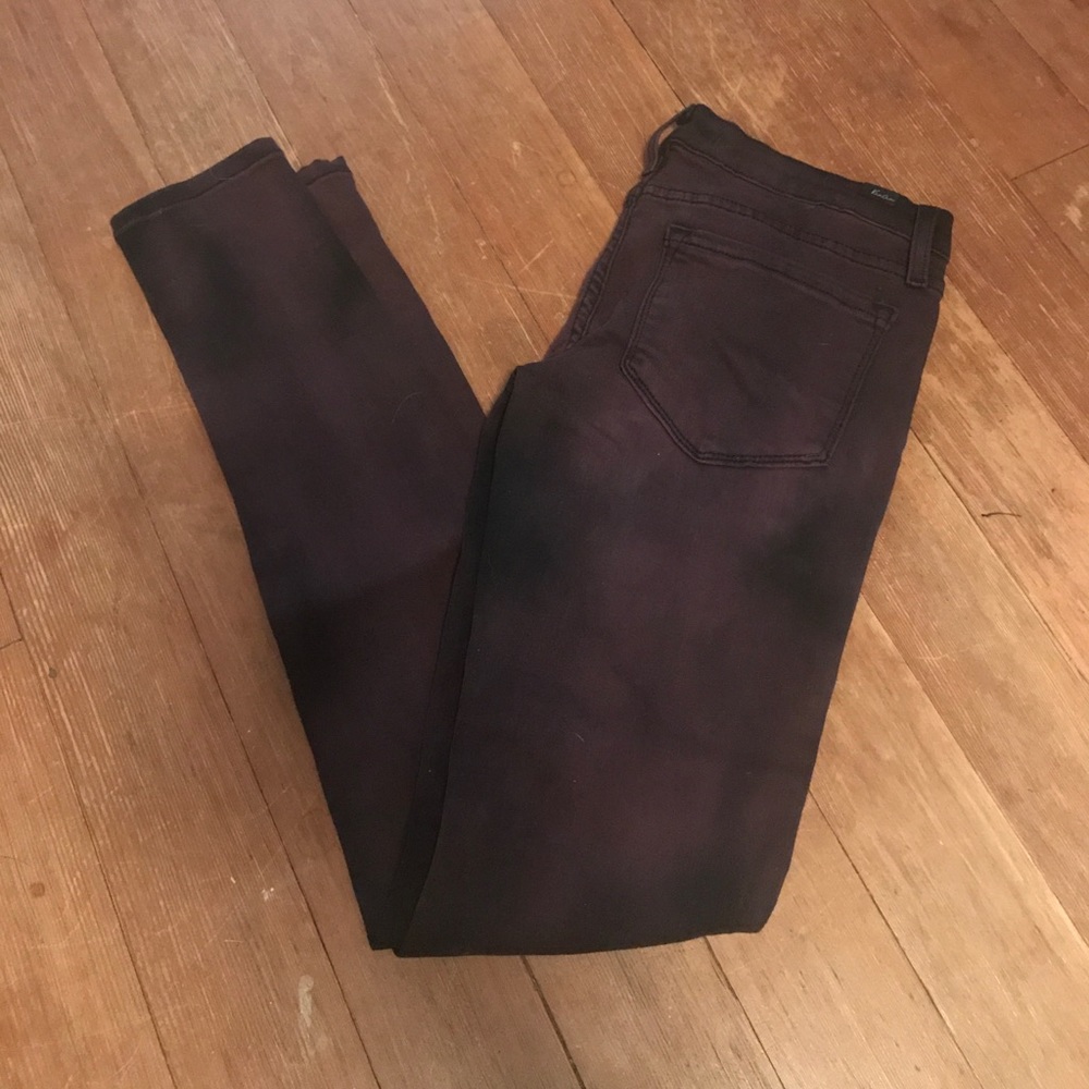 Dark Purple Kan Can skinny jean