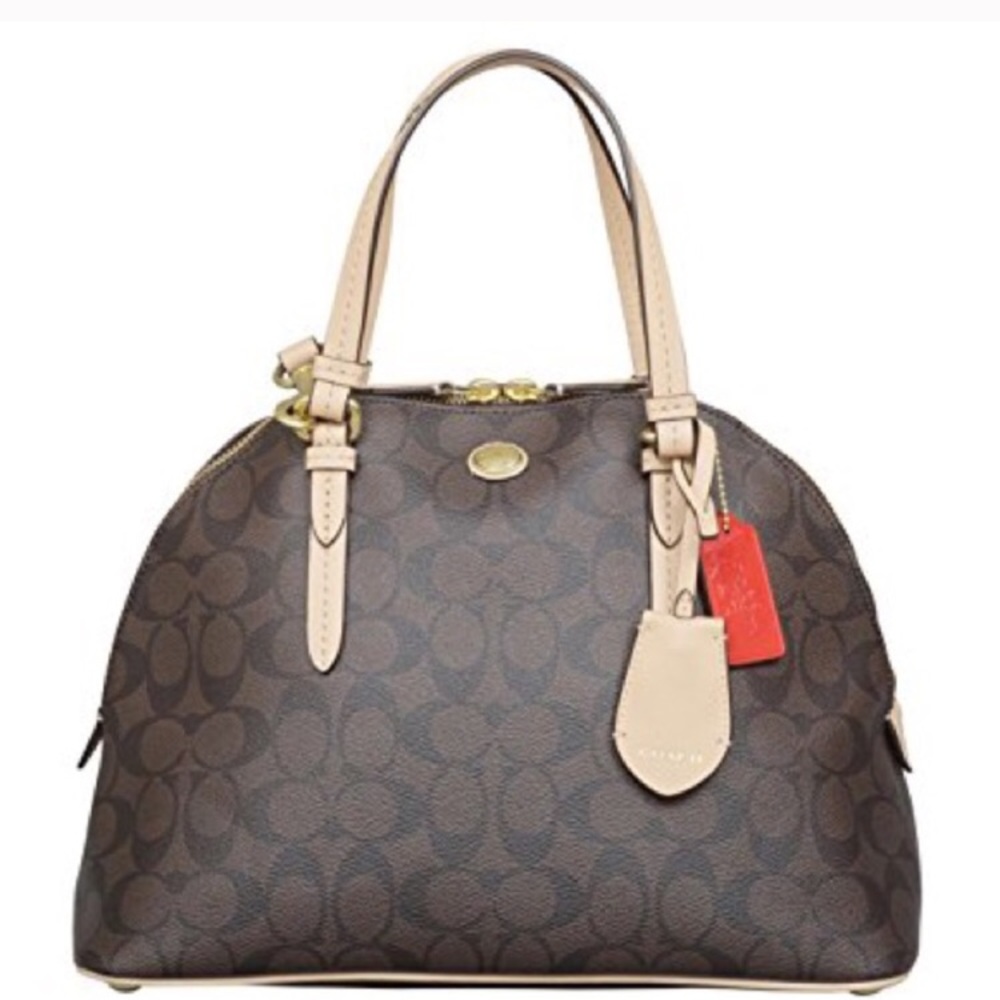 Coach Signature Peyton Cora domed bag