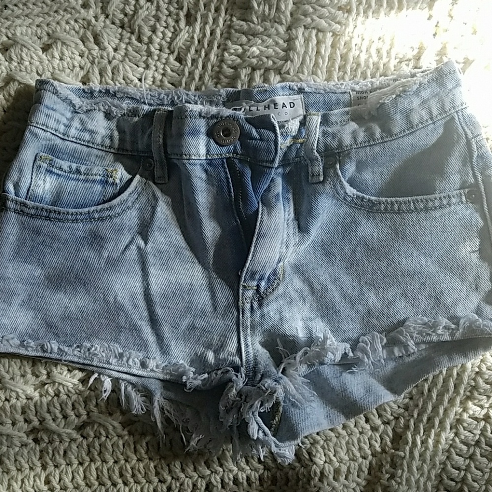 Bullhead denim high rise shorts