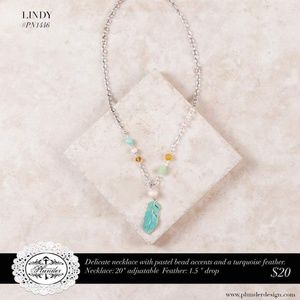 Turqoise Feather necklace