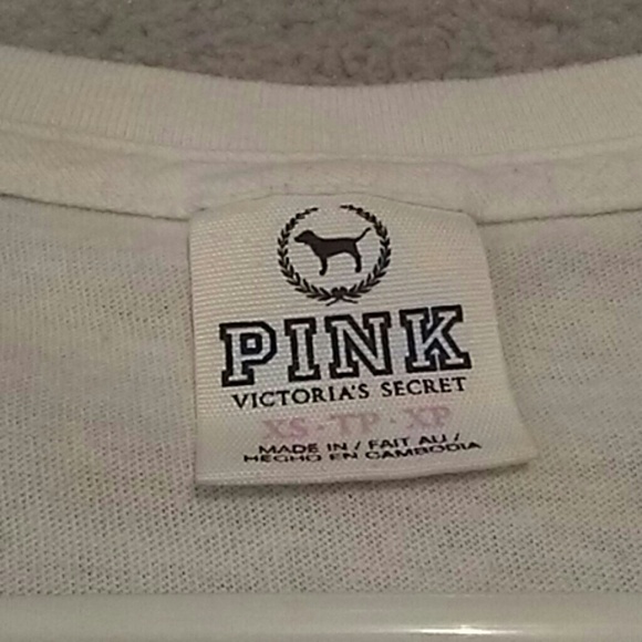 Pink by vs rhinestone accents size xs - Picture 3 of 3