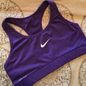 Purple medium Nike Dri-fit sports bra