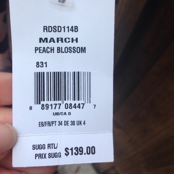 Beautiful Peach Blossom Rachel Roy Dress - Picture 6 of 8