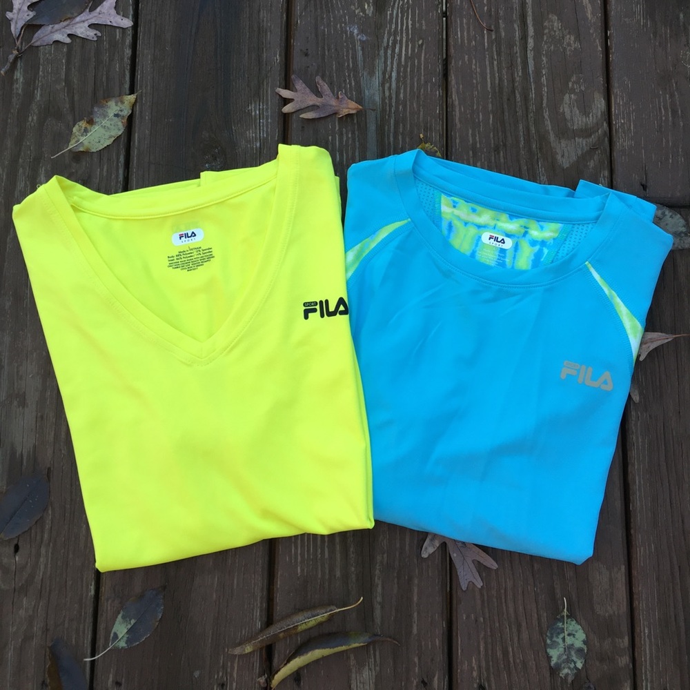 2 Fila Sport Workout Shirts (Super lightweight)