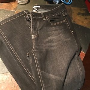 WHBM black denim jeans.  Size 6R. LIKE NEW