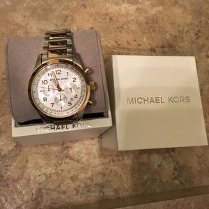Michael Kors Gold and Silver Watch