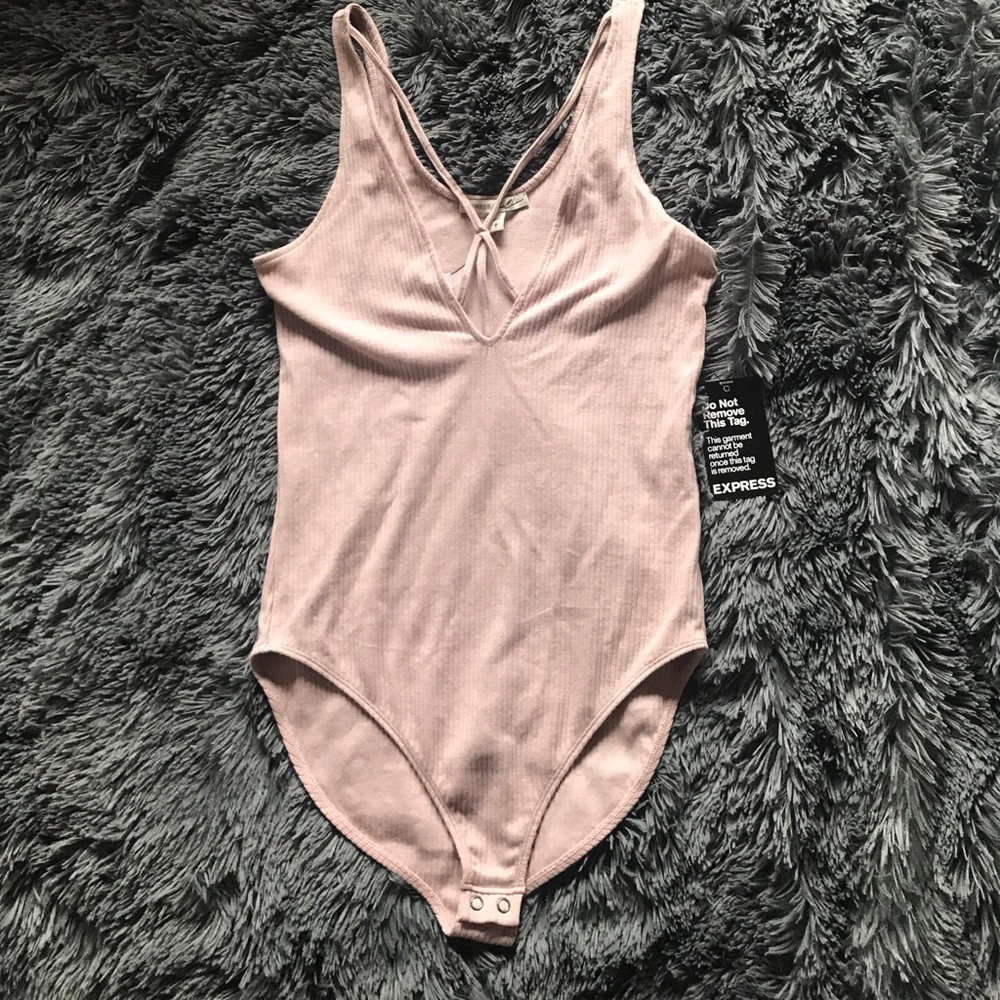 SOLD NWT Blush pink bodysuit tank