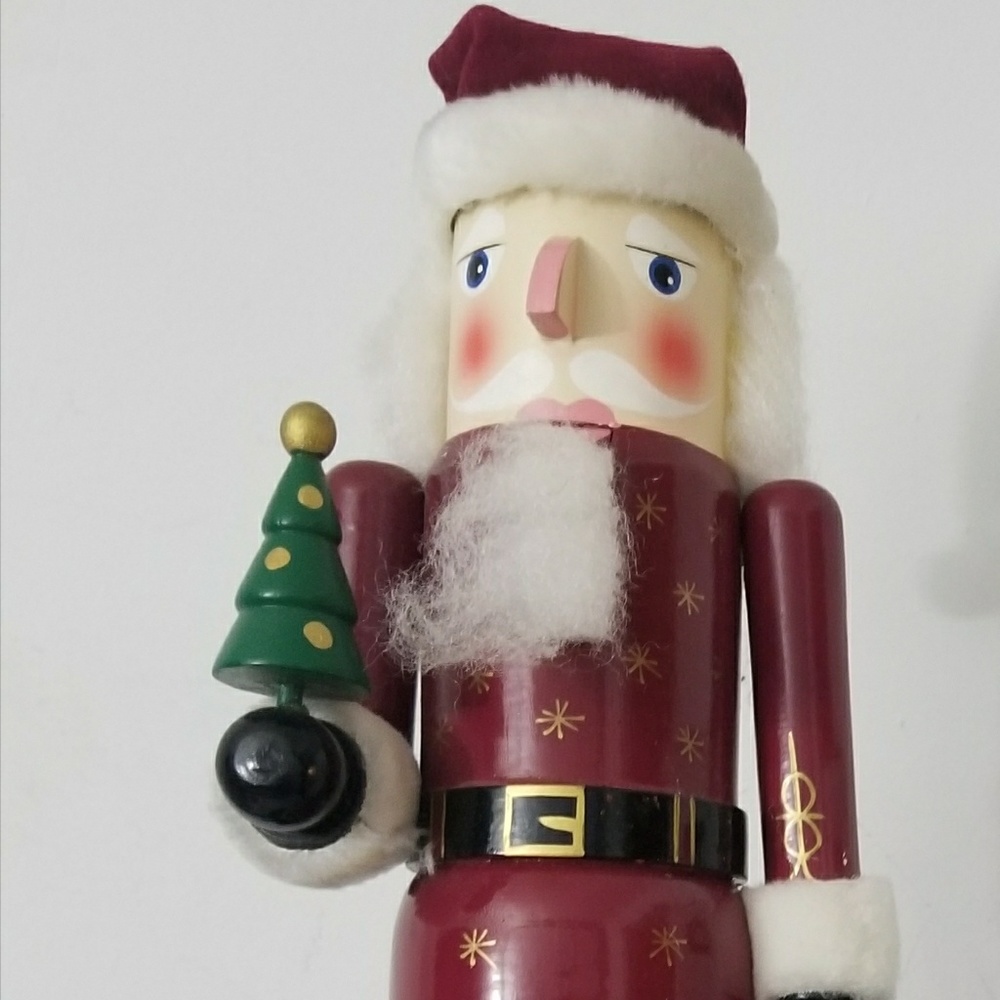 Vintage hand painted wooden nutcracker
