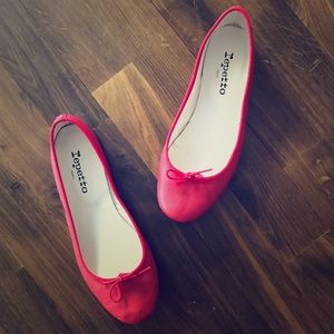 Repetto Lipstick Red Ballet Flats