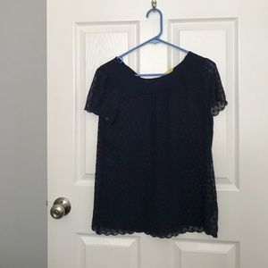 Sheer blue Maeve blouse!