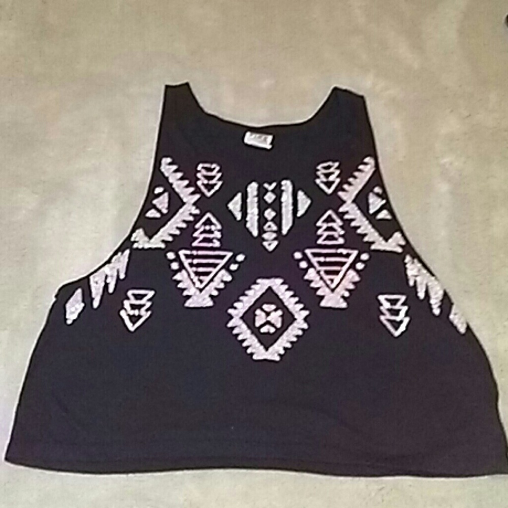 Pink by vs sequin tank top