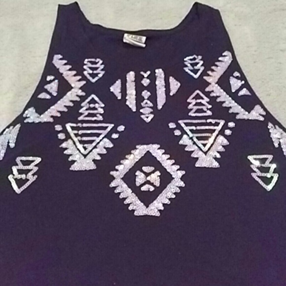 Pink by vs sequin tank top - Picture 2 of 5