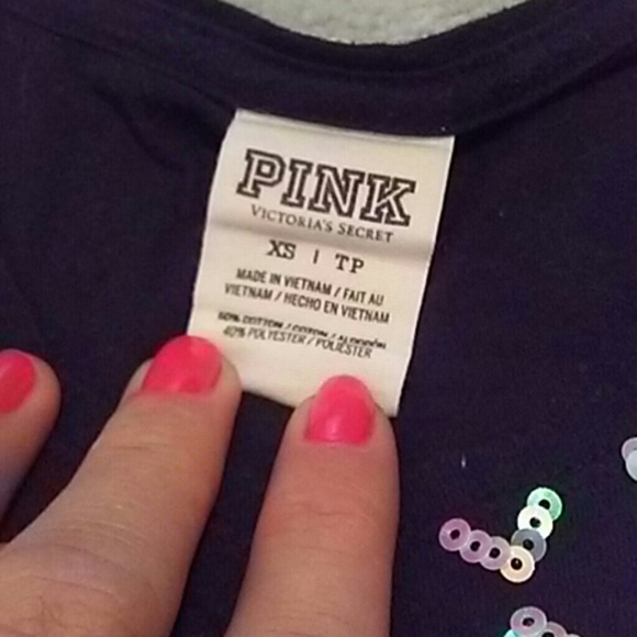 Pink by vs sequin tank top - Picture 3 of 5