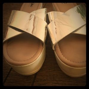 Silver Platform Sandals