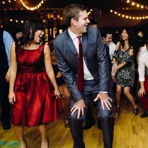 Azazie Kira Bridesmaid dress in Burgundy