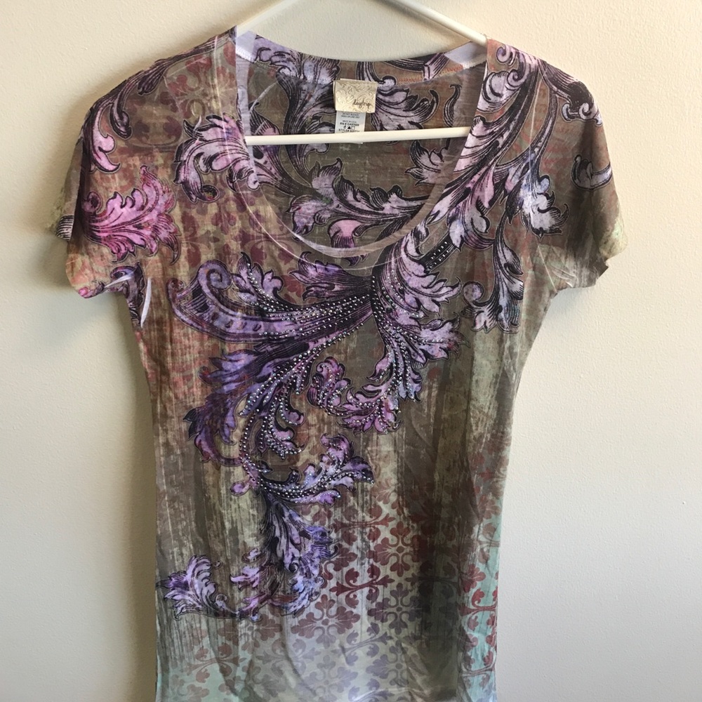 Rhinestone day trip T shirt