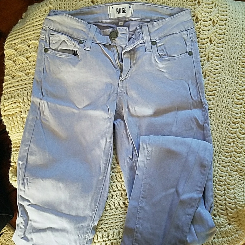 Paige pastel lavendar jeans