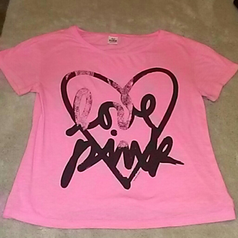 Pink by vs oversized t-shirt size 's fits like a m