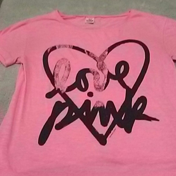 Pink by vs oversized t-shirt size 's fits like a m - Picture 2 of 3