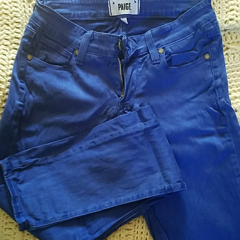 PAIGE blue skinny jeans