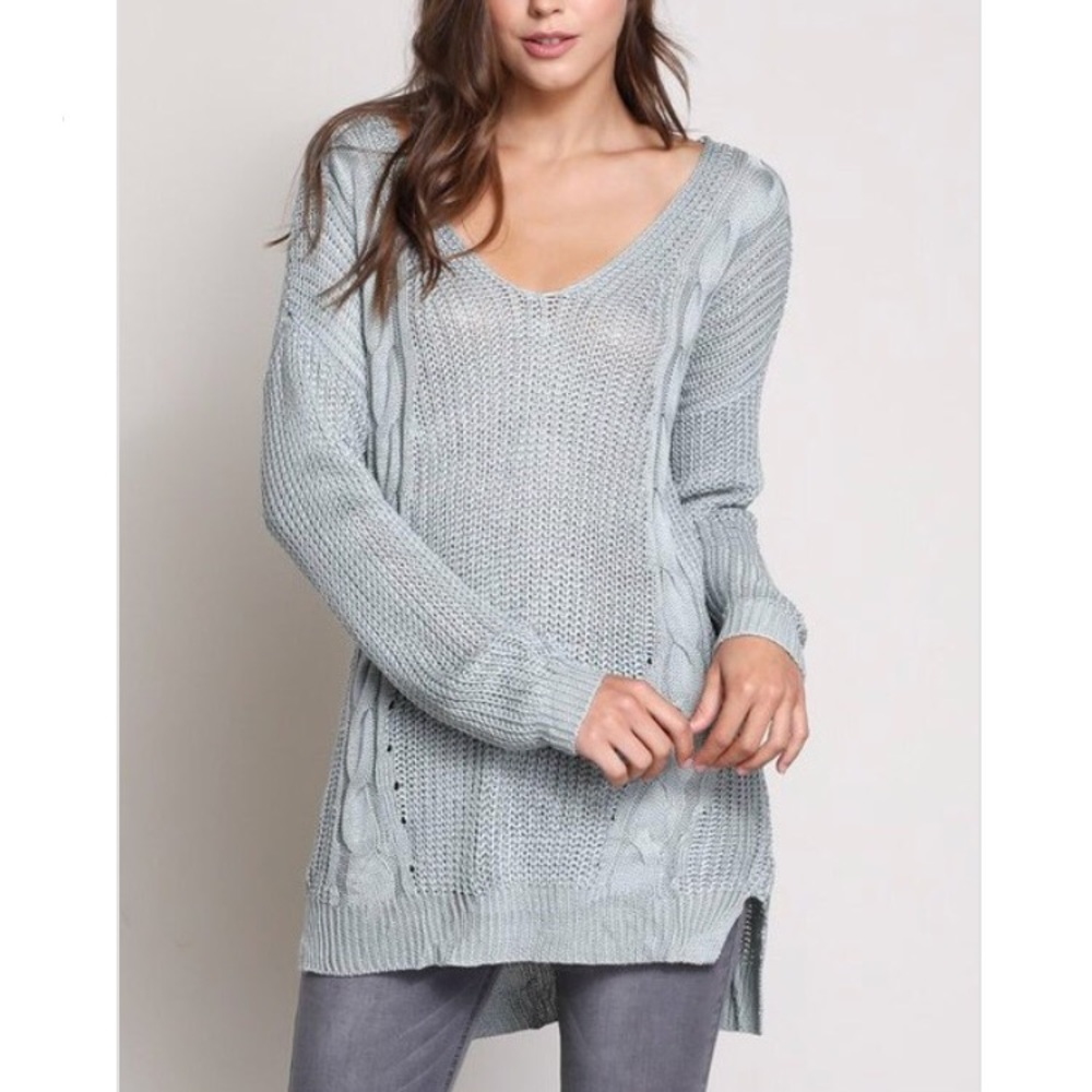 Last 1! Cross back tunic sweater - Picture 4 of 7
