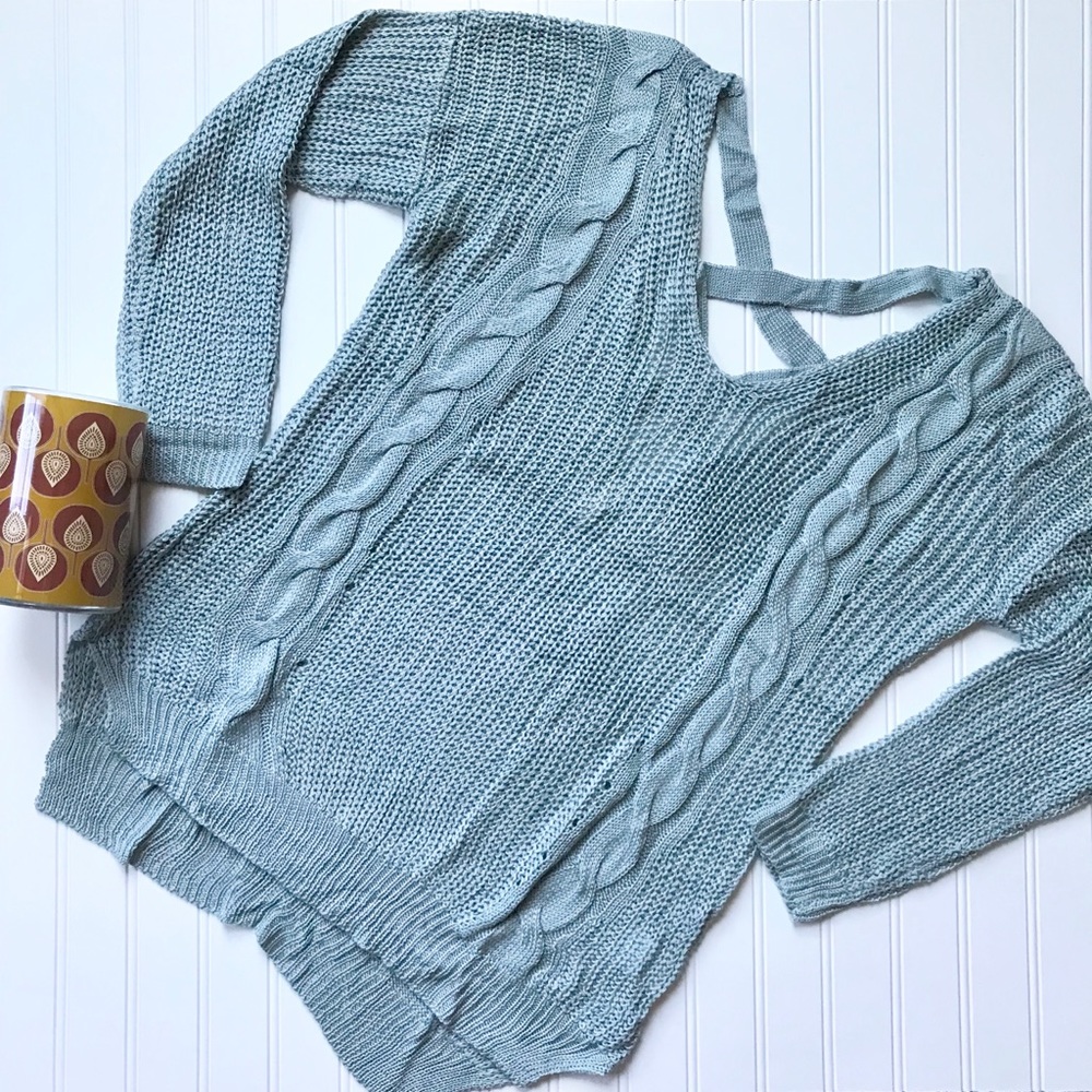 Last 1! Cross back tunic sweater - Picture 5 of 7