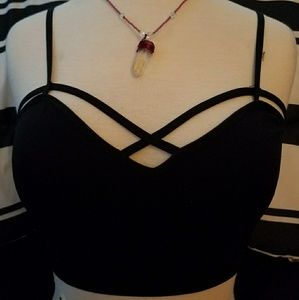 Strappy Forever21 black bralette