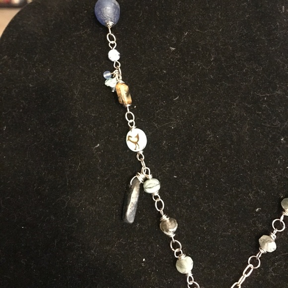 🐦Czech glass necklace w/birds - Picture 3 of 4