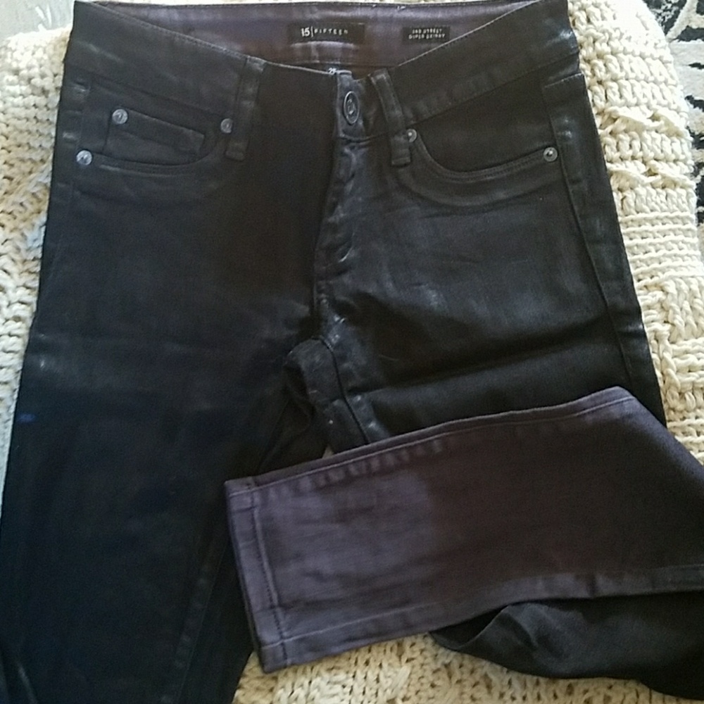 Ombre black jeans, worn once